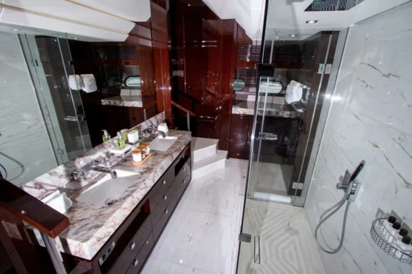 Sunseeker 116ft Yacht Bathroom