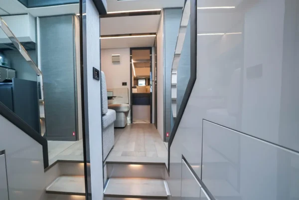 Pershing 52ft White Yacht Interior