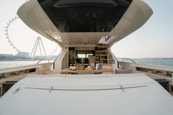 Ferretti 67ft Yacht Deck Front