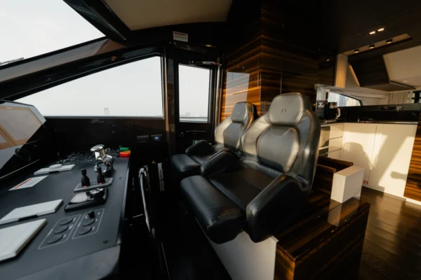 Ferretti 67ft Yacht Cockpit