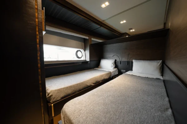 Ferretti 67ft Yacht Guest Cabin