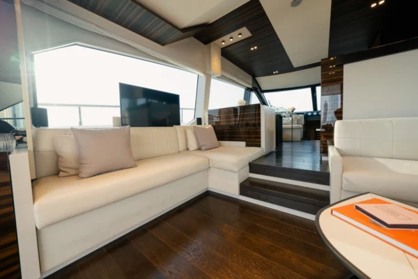 Ferretti 67ft Yacht Salon Area