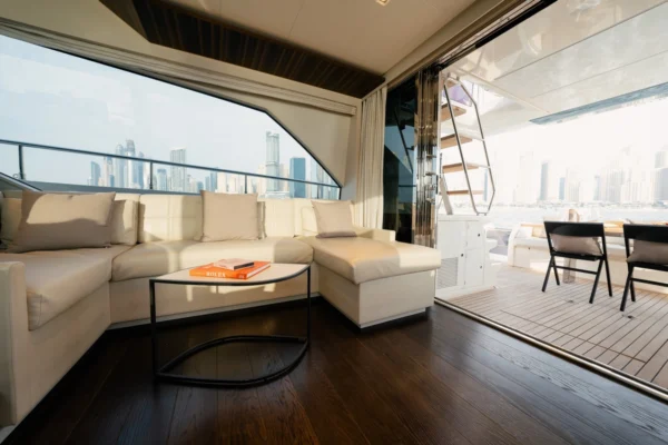 Ferretti 67ft Yacht Sitting Area