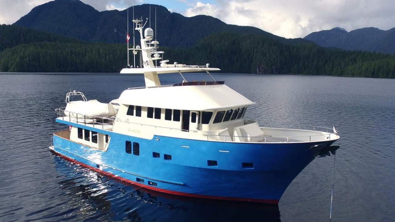 Expedition Yachts in sea