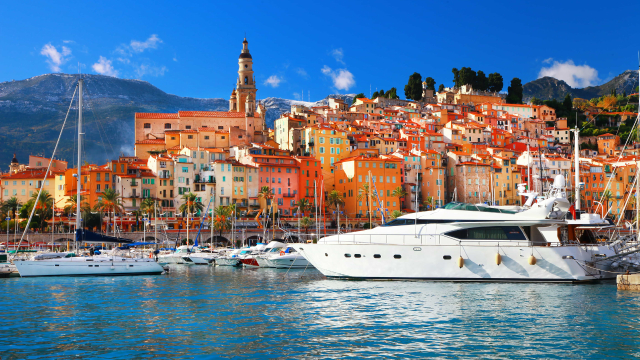French Riviera yacht