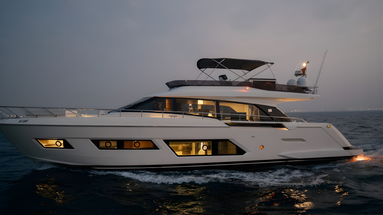 5 Most Luxurious Yachts You Can Rent in Dubai 2 Ferretti 67 ft Yacht