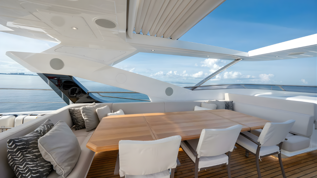 5 Most Luxurious Yachts You Can Rent in Dubai 3 Sunseeker 70 ft Yacht
